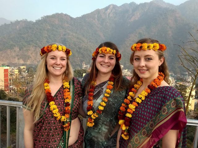 Yoga Teachers in Indian Outfit