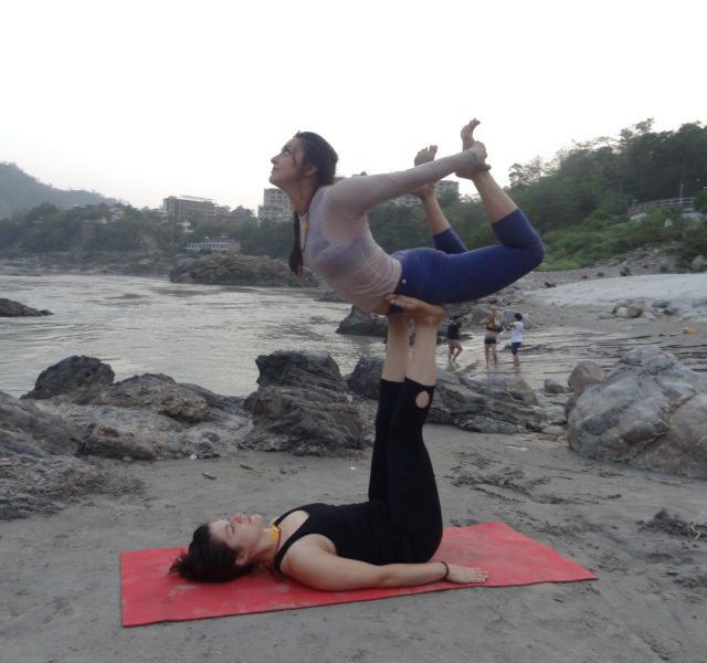 Group Yoga Practices at Ganga