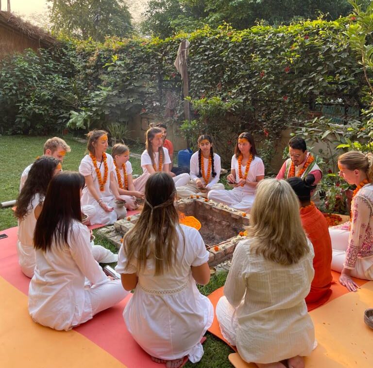 Yoga Student in Rishikesh